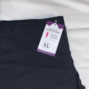High-waisted shaping leggings (NWT) in black XL